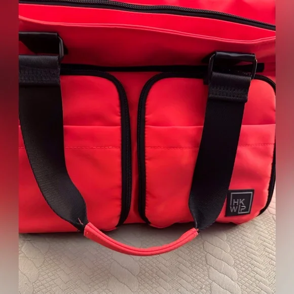 IHKWIP Cargo Catchall Tote Purse Blood Orange Color EUC - Picture 13 of 15